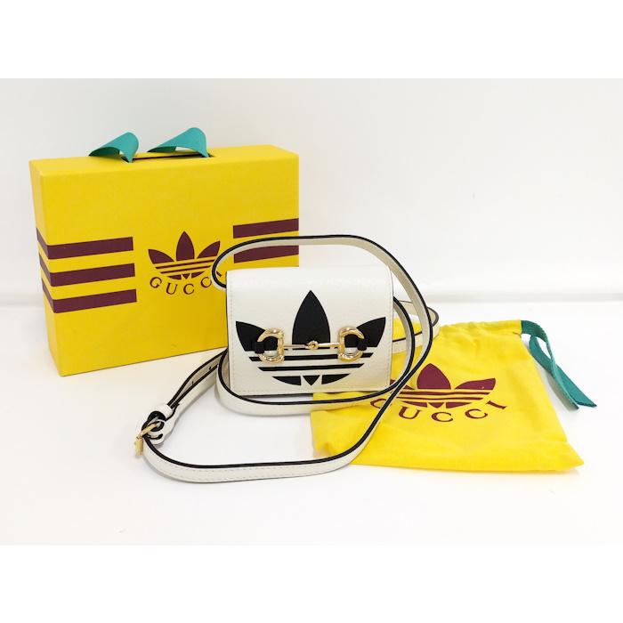 GUCCI（グッチ） GUCCI adidas コラボ ショルダーウォレット レザー