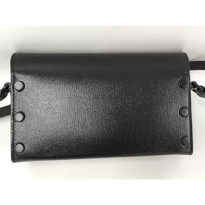 GUCCI（グッチ） ホースビット ショルダーバッグ レザー ブラック