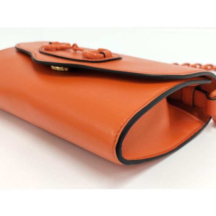 GUCCI ショルダーバッグ ホースビット オレンジ レザー 724713 GUCCI ショルダーバッグ ホースビット オレンジ レザー 724713