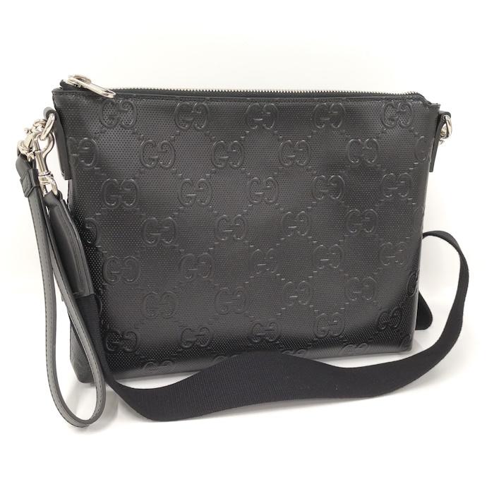 グッチ　ジャンボGG レザー　バッグ GUCCI（グッチ） GUCCI 2WAYバッグ ジャンボGG エンボスレザー