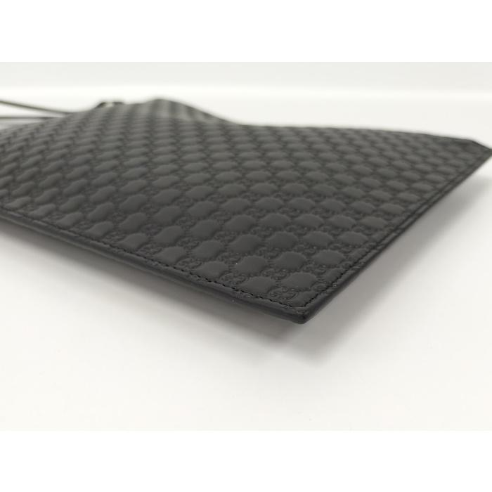 中古】GUCCI クラッチバッグ マイクログッチシマ レザー