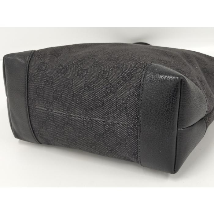 GUCCI（グッチ） トートバッグ GGキャンバス レザー ブラック : JJ