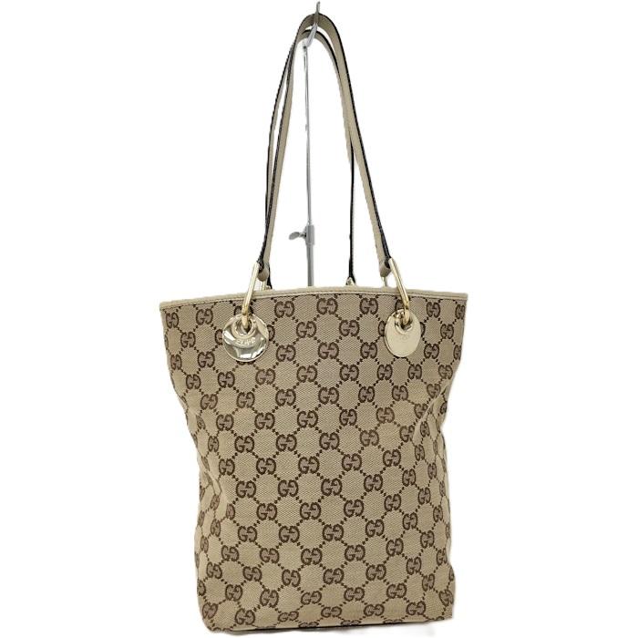 GUCCI（グッチ） ハンドバッグ トートバッグ GGキャンバス ブラウン