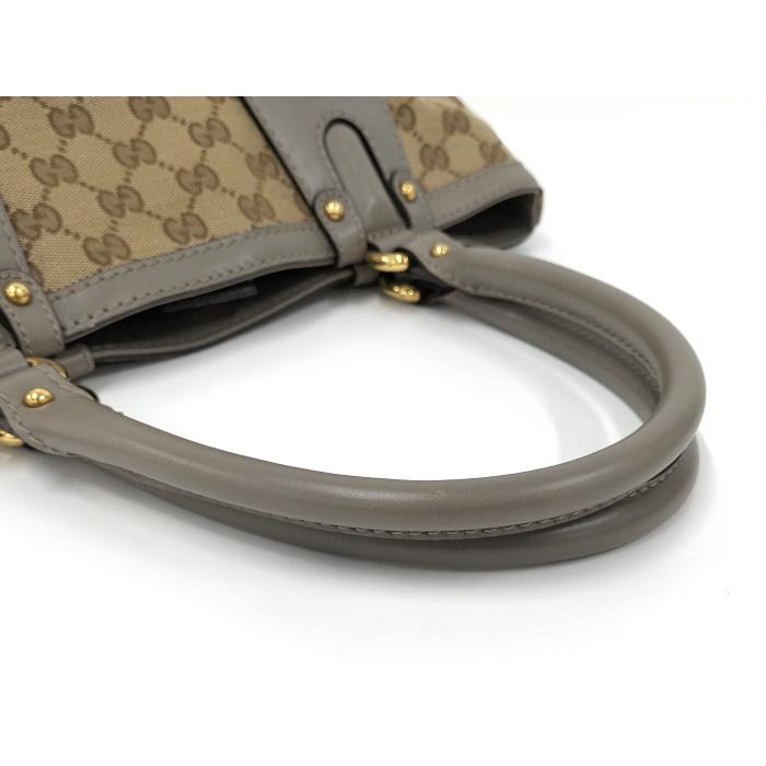 GUCCI 【中古】GUCCI スカーレット トートバッグ GGキャンバス
