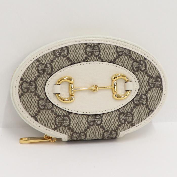 GUCCI 【中古】グッチ コインケース ホースビット GGスプリーム PVC  