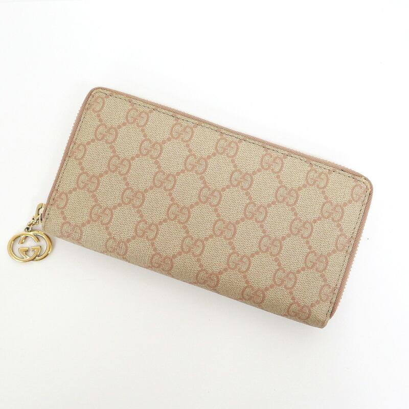 GUCCI グッチ ラウンドファスナー長財布 GGスプリーム キャンバス