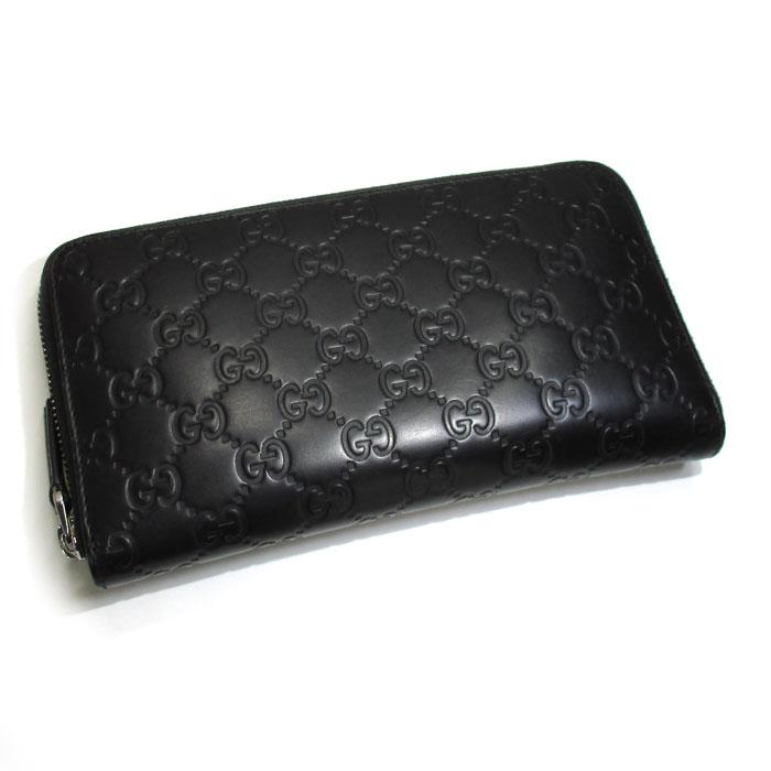 グッチシマ 【中古】GUCCI オーガナイザー ラウンドファスナー長財布 