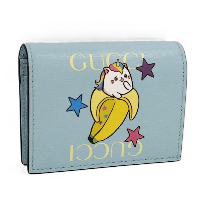 GUCCI レインボー＆スター ばなにゃ カードケース 二つ折り コンパクト 