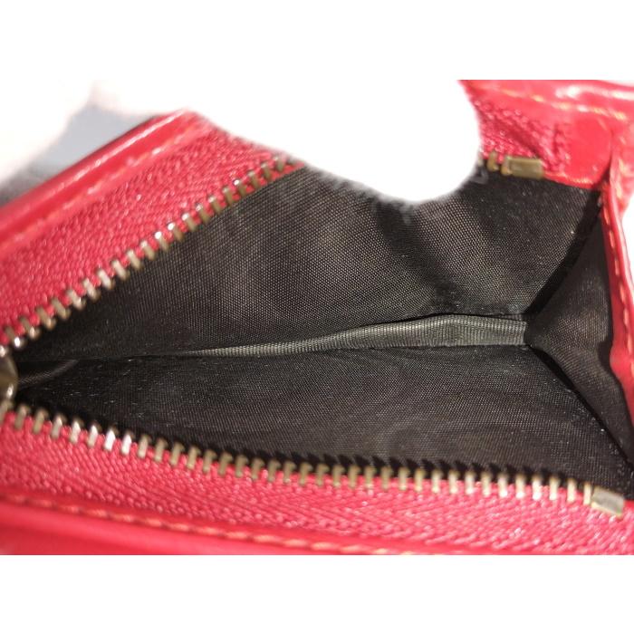 グッチ GGマーモント466492 レザー 二つ折り財布 赤 GUCCI 【中古】GUCCI 二つ折り財布 GGマーモント レッド 466492