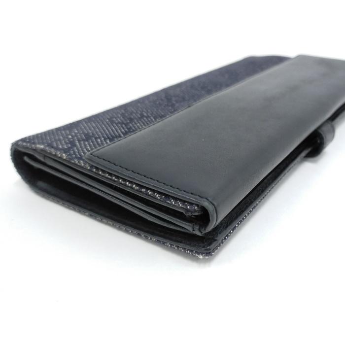 GUCCI 【中古】GUCCI Wホック長財布 ジャッキー金具 GG