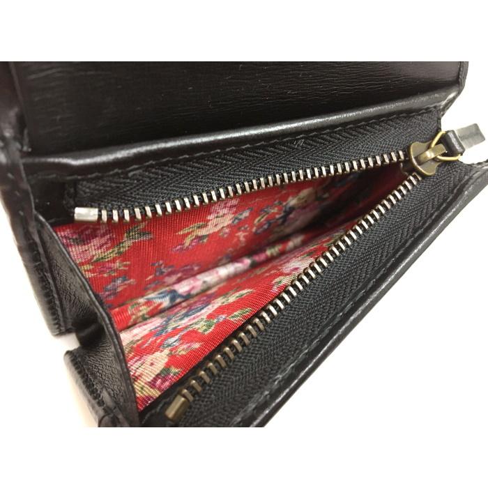 GUCCI 【中古】GUCCI 二つ折り財布 GGマーモント キルティング レザー 