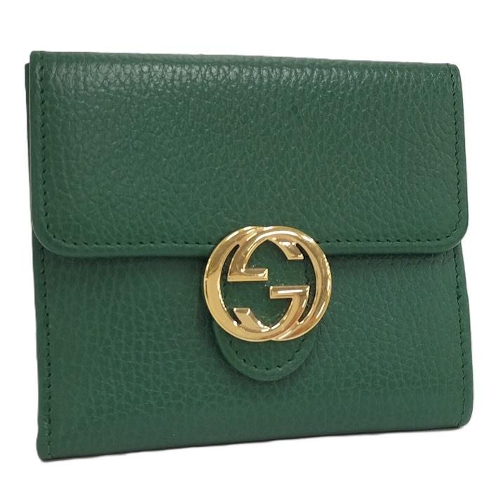 GUCCI（グッチ） GUCCI Wホック 二つ折り財布 インターロッキングG