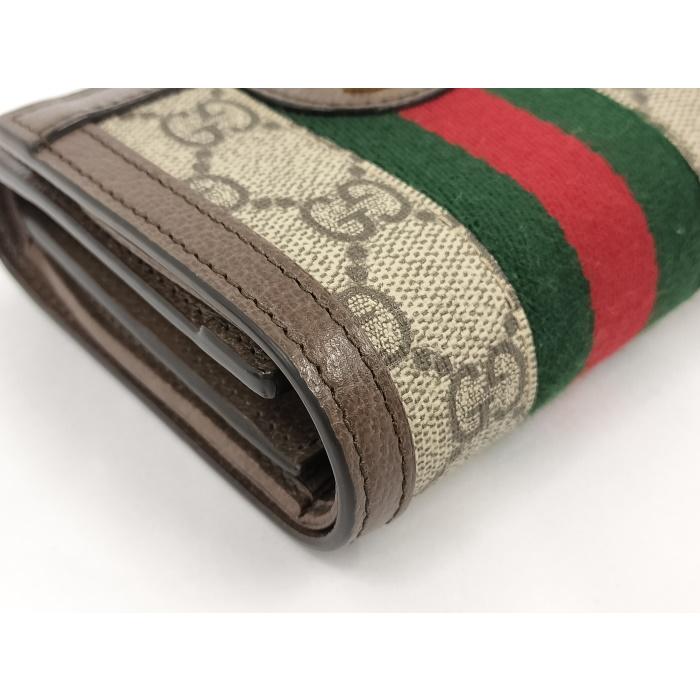 希少✨グッチ　２つ折り財布　オフィディア　シェリーライン　スプリーム　マーモント グッチ(GUCCI)グッチ オフィディア GGスプリーム シェリーライン