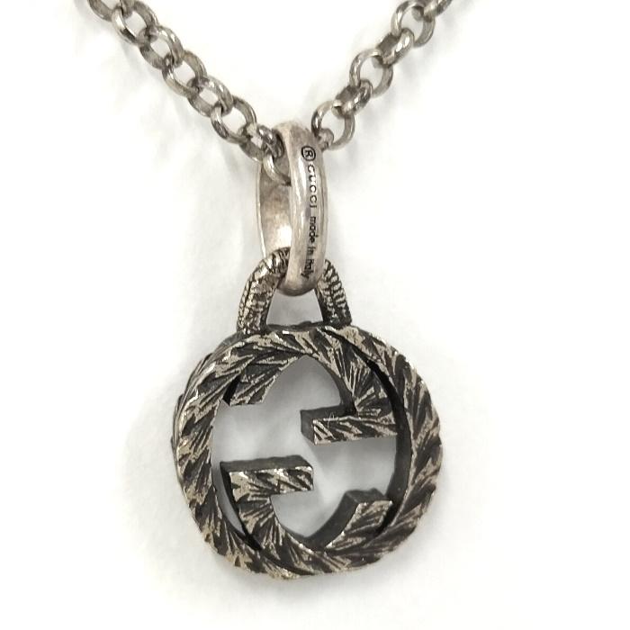 GUCCI インターロッキングG ネックレス SV925 シルバー 455535