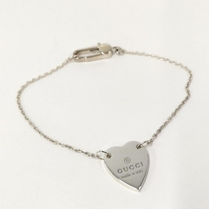 新品仕上 グッチ SV925 ハートタグ ブレスレット GUCCI（グッチ） ブレスレット ハートタグ SV925 シルバー925 シルバー