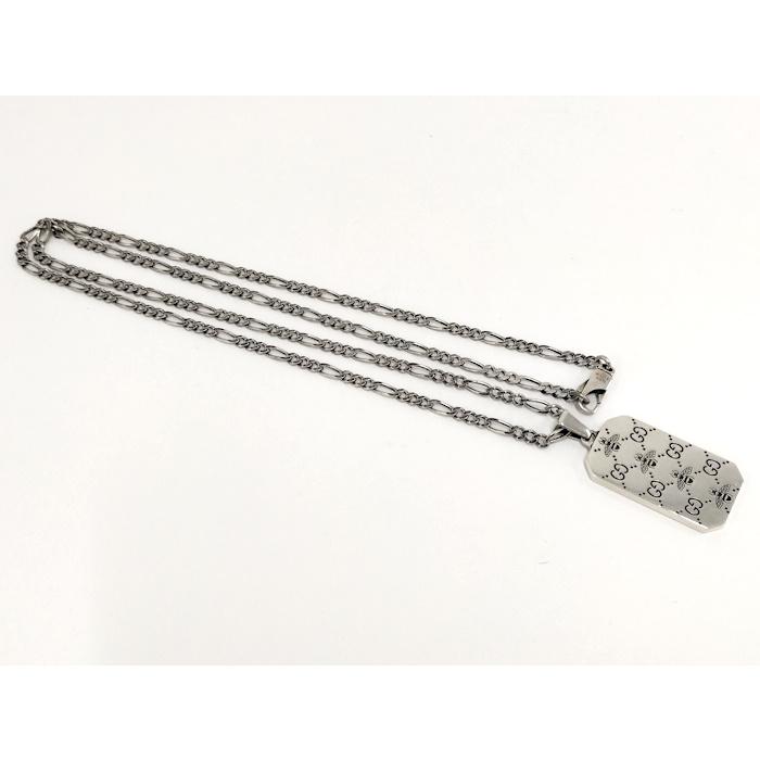 GUCCI ドッグタグ ネックレス GUCCI グッチ シルバー925 ダブル ドッグタグ ネックレス 50.6g