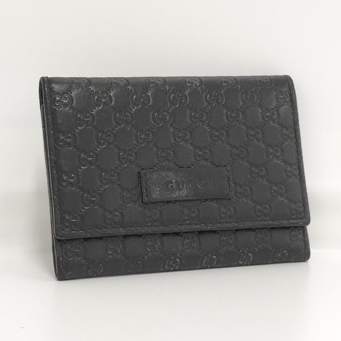 GUCCI マイクログッチシマ カードケース 名刺入れ ブラック 544030  
