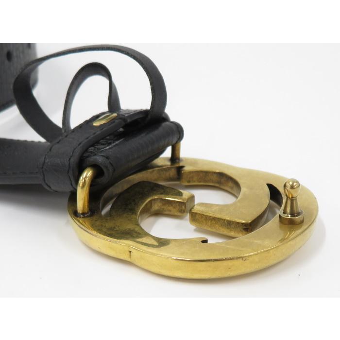 GUCCI 【中古】GUCCI インターロッキング Gバックル ベルト