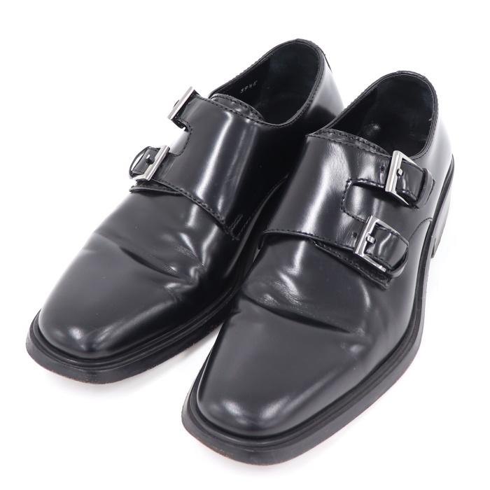 GUCCI 【中古】グッチ ビジネスシューズ ダブルモンクストラップ 