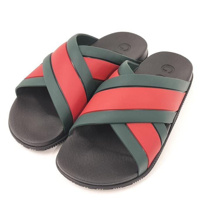 中古】GUCCI サンダル シェリーライン ブラック 627820 