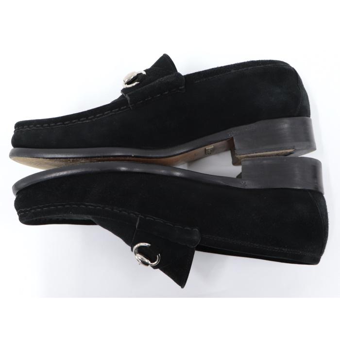 中古】GUCCI ローファー ホースビット メンズ シューズ スエード 表記