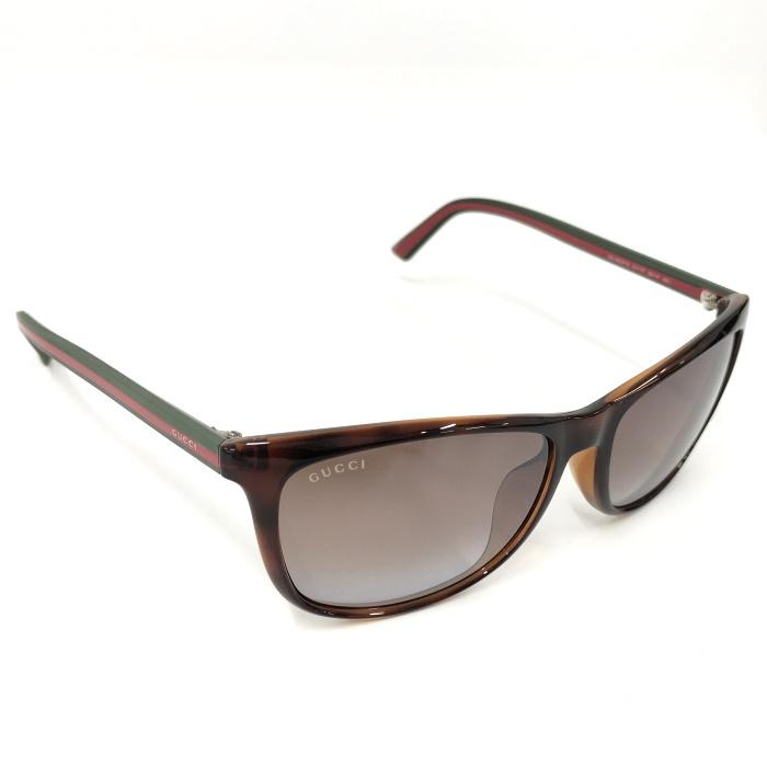 GUCCI 【中古】GUCCI ウェリントン サングラス ブラウン シェリー  