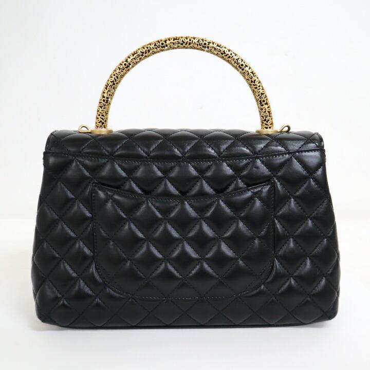 CHANEL シャネル ココハンドル29 チェーンショルダーバッグ ブラック 