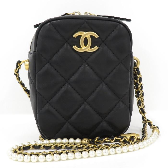 CHANEL 【中古】CHANEL ミニカメラケース チェーンショルダーバッグ