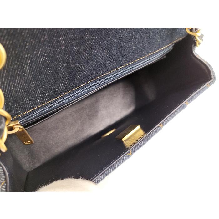 CHANEL（シャネル） マトラッセ20 ショルダーバッグ デニム ネイビー系
