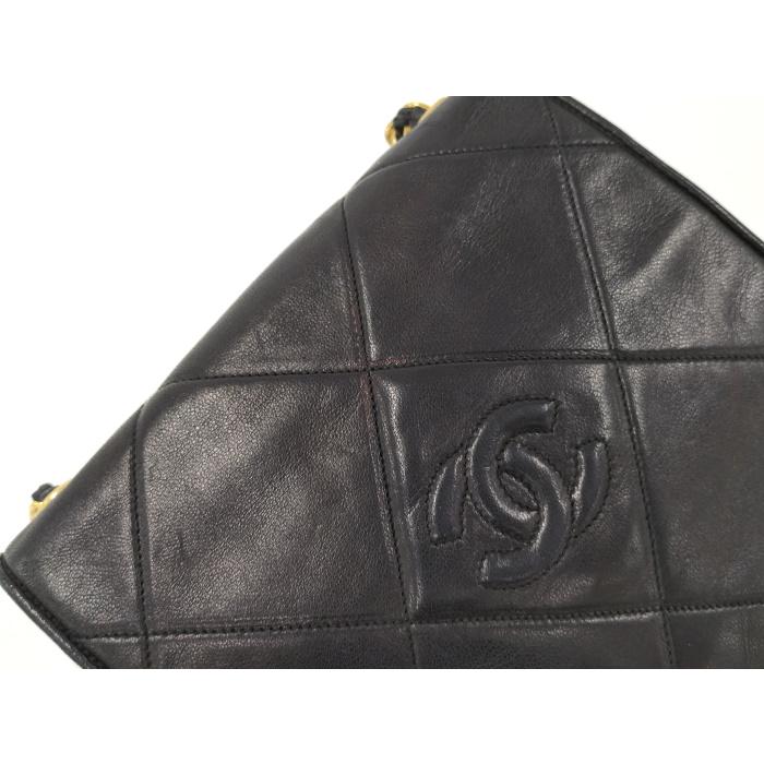 CHANEL チェーン ショルダーバッグ マトラッセ ラムスキン
