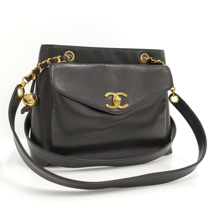 CHANEL 【中古】CHANE ショルダーバッグ ゴールド金具 ココマーク  