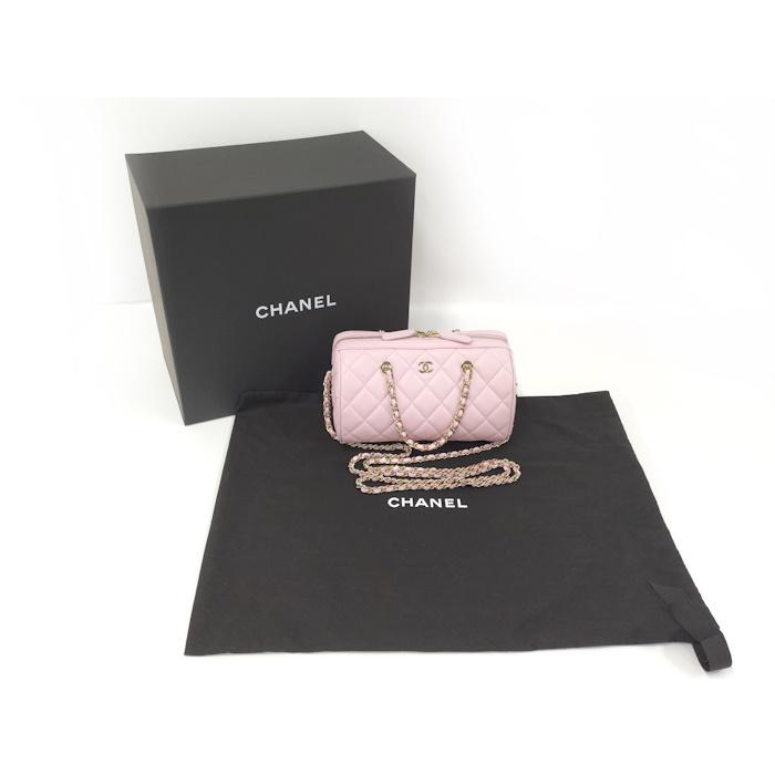 CHANEL 2WAYハンドバッグ マトラッセ ラムスキン ピンク AP4474 CHANEL（シャネル） CHANEL 2WAYハンドバッグ マトラッセ ラムスキン