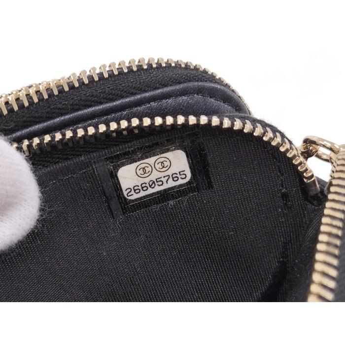 未使用 シャネル CHANEL マトラッセ パール チェーンウォレット CHANEL】シャネル『マトラッセ パールハンドル チェーン