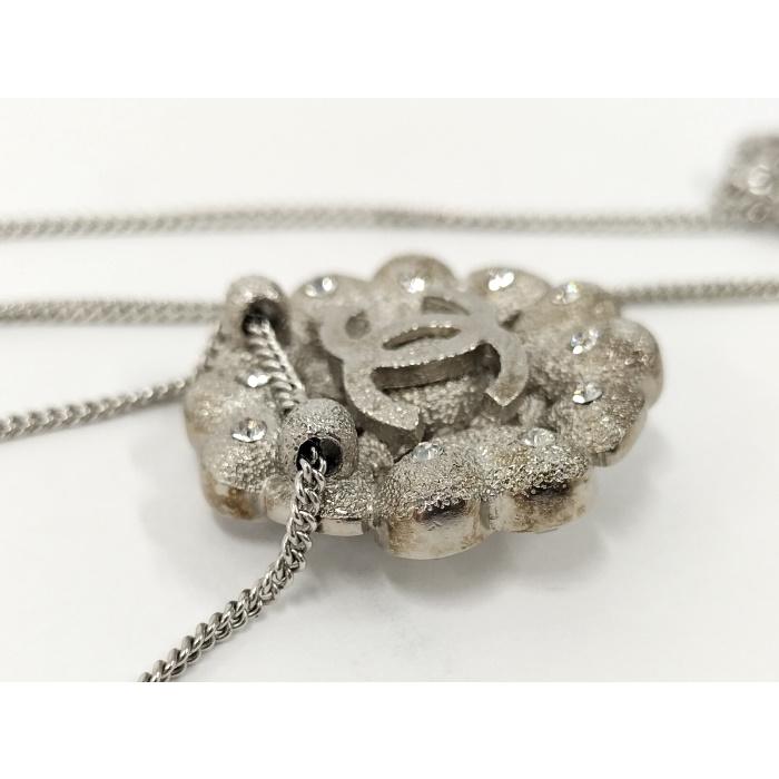 【中古】CHANEL ネックレス GP シルバー クローバー ストーン 08A｜jjcollection2008｜07