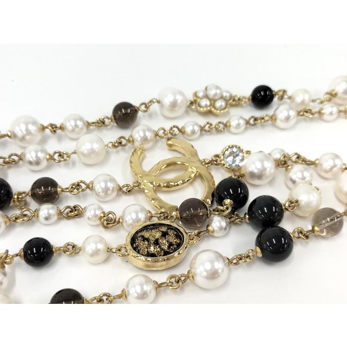 CHANEL フェイクパール　ヴィンテージ　ロングネックレス 99A 美品 CHANEL シャネル 1980年代 ヴィンテージ フェイクパール&ロープ