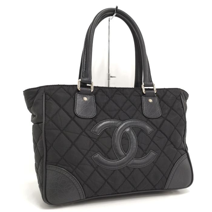 CHANEL 【中古】シャネル トートバッグ パリニューヨークライン ココ 