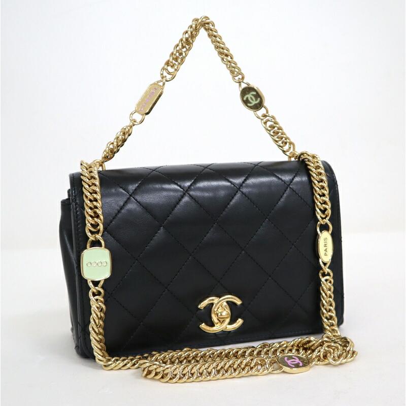 CHANEL シャネル ミニフラップマトラッセ 2WAYショルダーバッグ