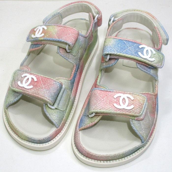 CHANEL 【中古】CHANEL ココマーク フットベット サンダル 