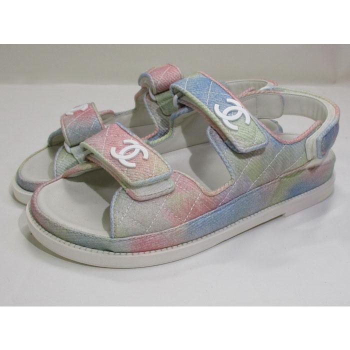 CHANEL 【中古】CHANEL ココマーク フットベット サンダル 