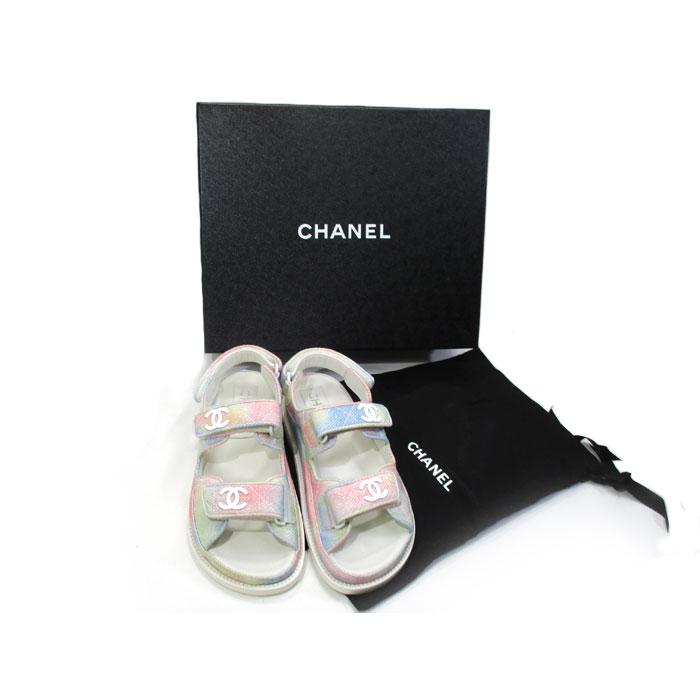 CHANEL 【中古】CHANEL ココマーク フットベット サンダル 