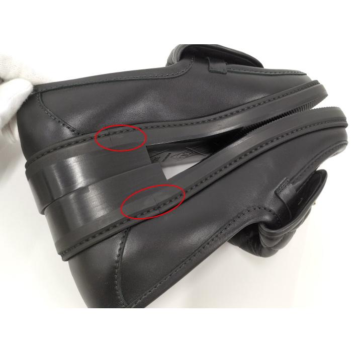 CHANEL 【中古】CHANEL CCターンロック ローファー レザー
