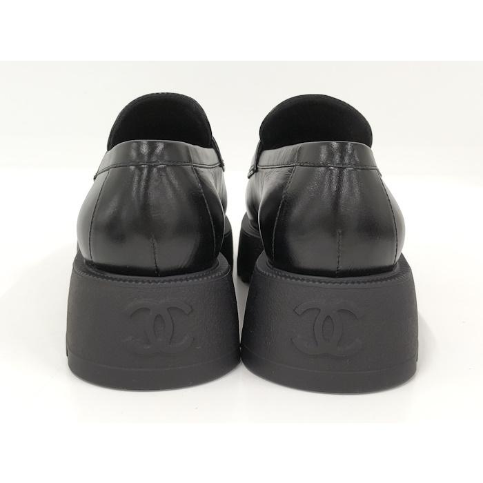 CHANEL ローファー レザー ブラック 表記36 G45788 : JJ CHANEL ローファー レザー ブラック 表記36 G45788 : JJ