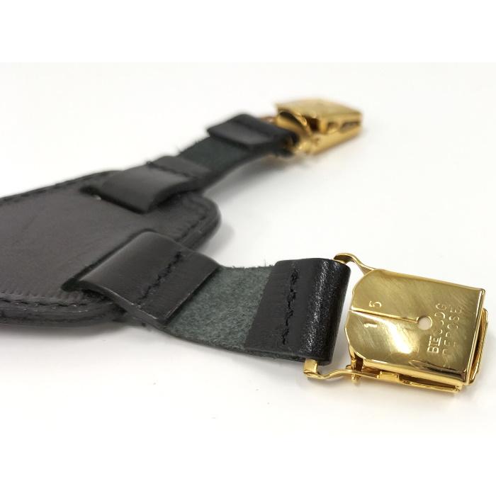 中古】CHANEL サスペンダー キャンバス レザー ベージュ ブラック  