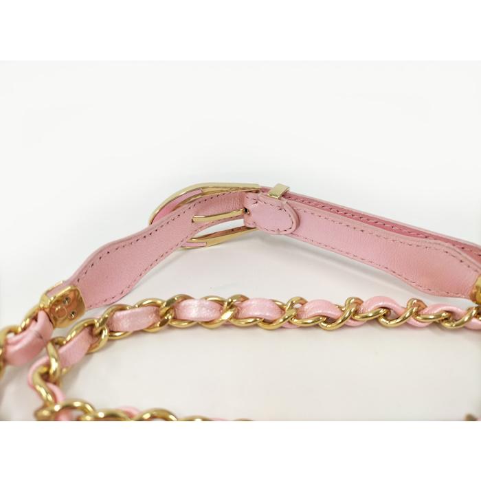 CHANEL（シャネル） ベルト チェーン レザー ピンク A24C : JJ