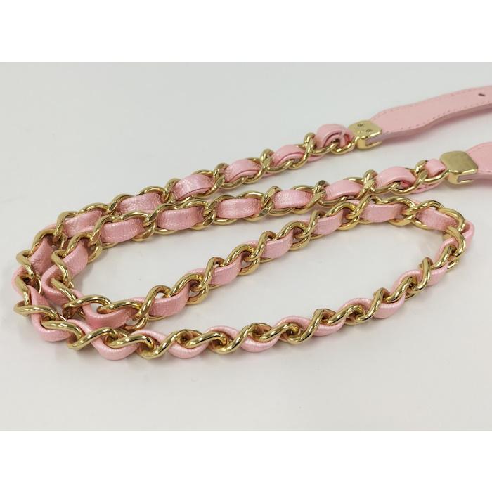 CHANEL（シャネル） ベルト チェーン レザー ピンク A24C : JJ