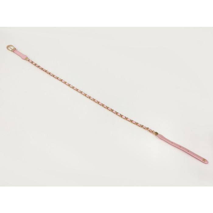 CHANEL ベルト チェーン レザー ピンク A24C AUTH CHANEL BELT CHAIN LEATHER PINK A24C COCO MARK CHANEL CHAIN