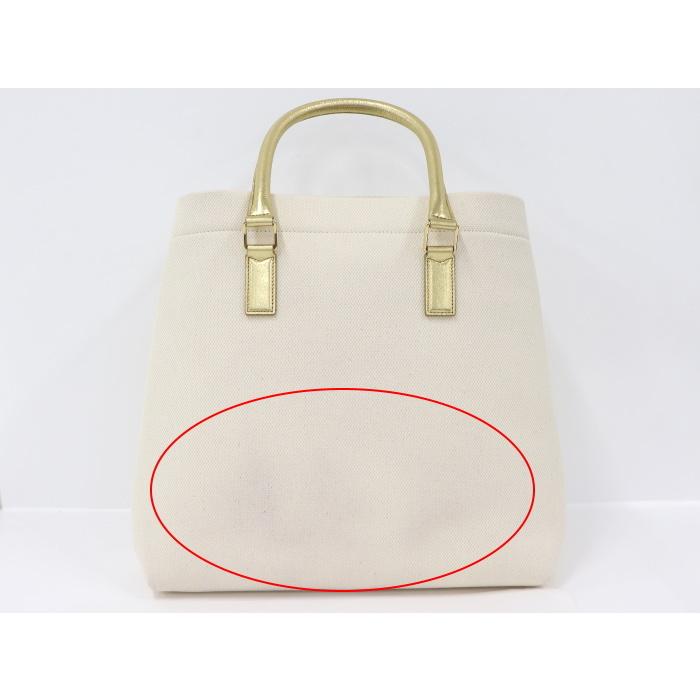 CELINE 【中古】セリーヌ ホリゾンタルカバ トートバッグ ロゴプリント 
