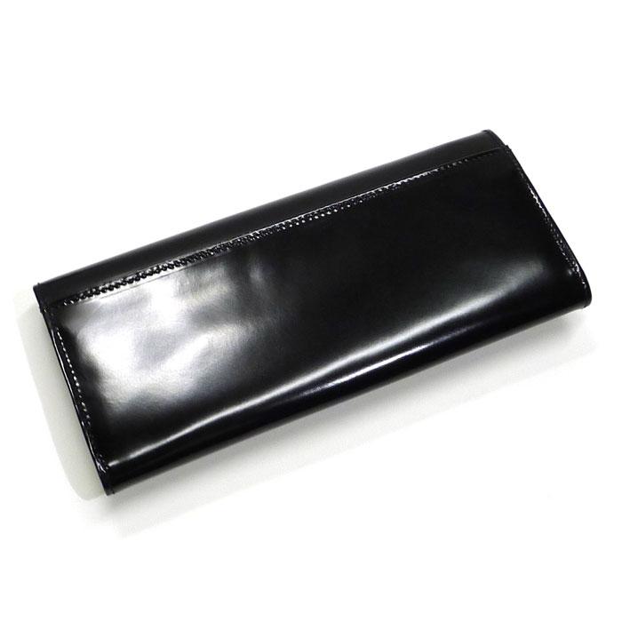 【中古】CELINE 二つ折り 長財布 パテントレザー ブラック｜jjcollection2008｜02