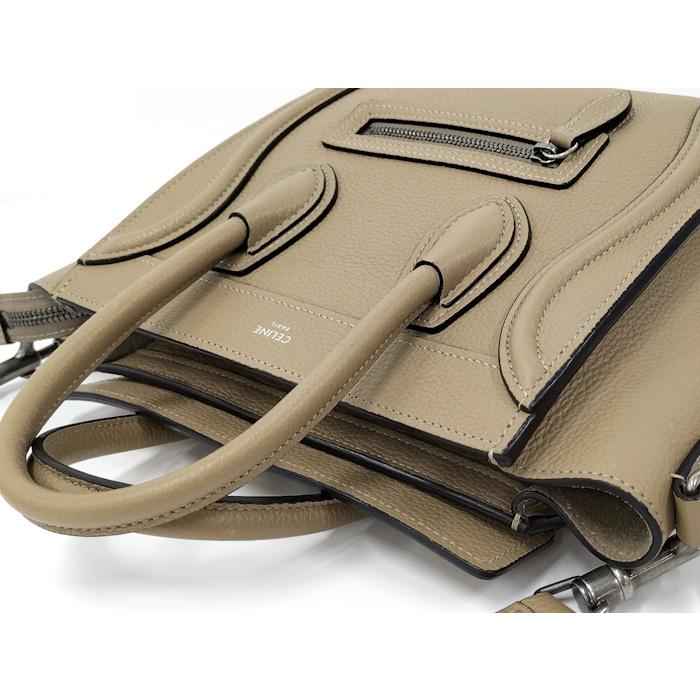 CELINE（セリーヌ） ラゲージ ナノショッパー 2WAYハンドバッグ レザー