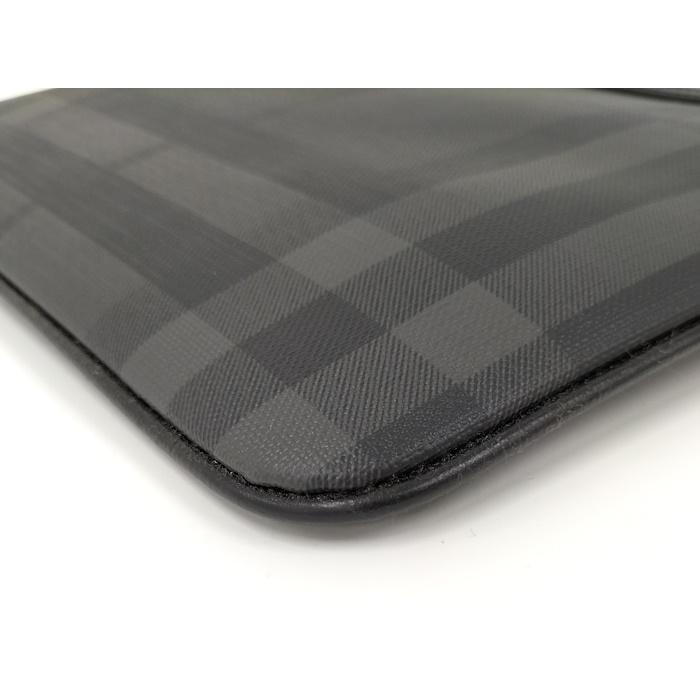 BURBERRY ショルダーバッグ メッセンジャーバッグ チェック PVC レザー